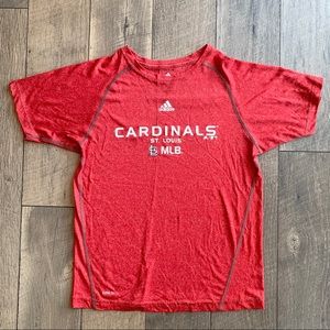 Adidas Youth Boys St. Luis Cardinals Red Climate TShirt Size Large